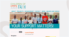 Desktop Screenshot of childrenofhopeandfaith.org
